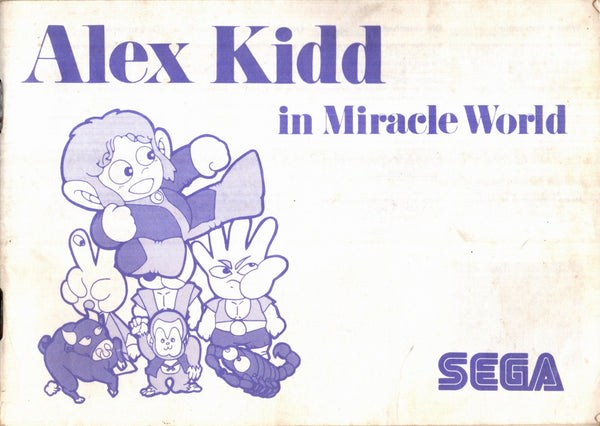 Manual - Alex Kidd in Miracle World - Master System - Super Retro