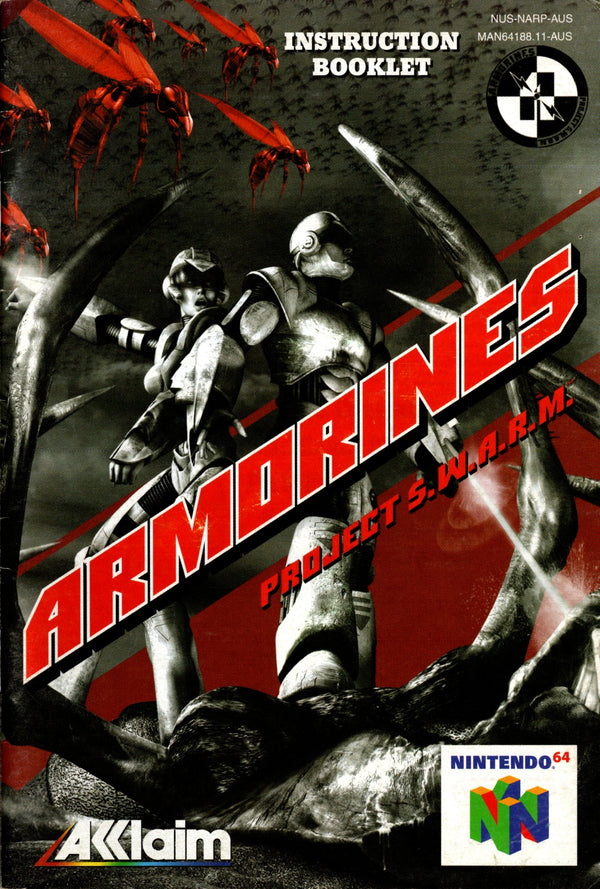 Manual - Armorines: Project S.W.A.R.M. - N64 - Super Retro