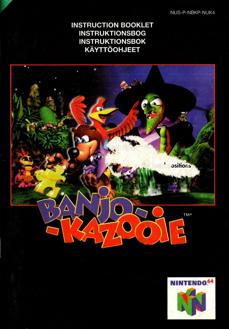 Manual - Banjo Kazooie - N64 - Super Retro