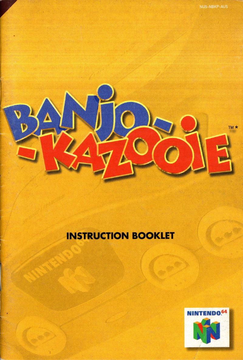 Manual - Banjo Kazooie - N64 - Super Retro