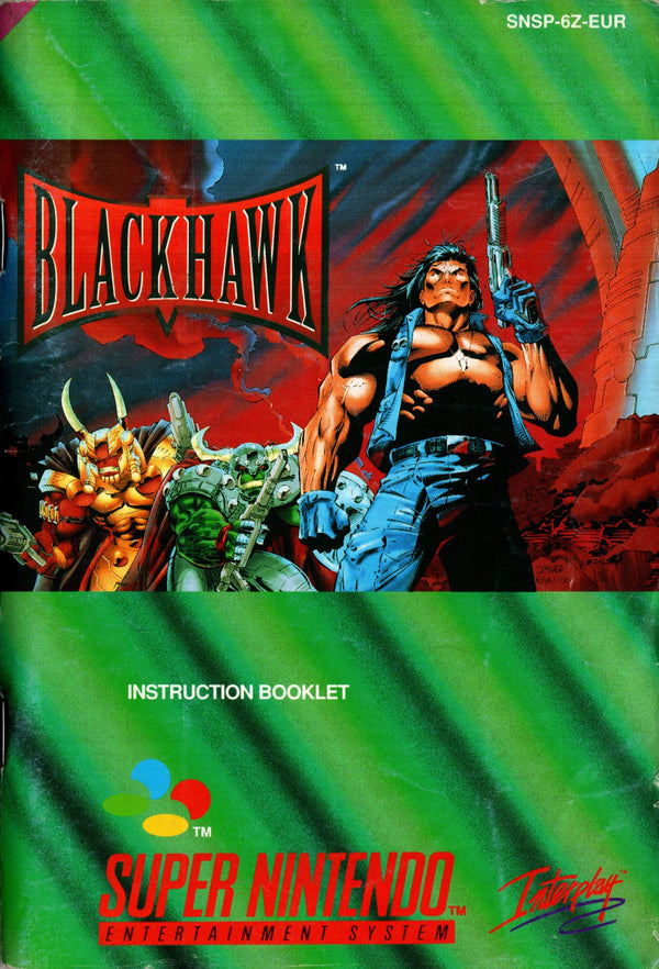 Manual - Blackhawk - SNES - Super Retro