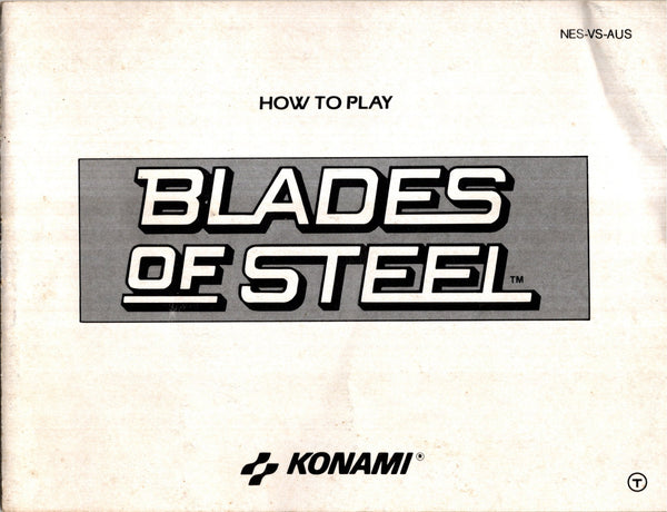 Manual - Blades of Steel - NES - Super Retro