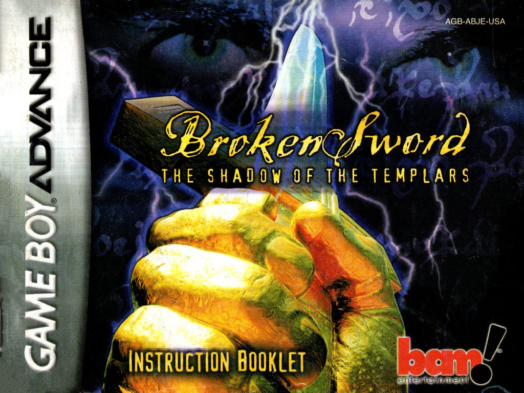 Manual - Broken Sword: The Shadow of the Templars - GBA - Super Retro ...