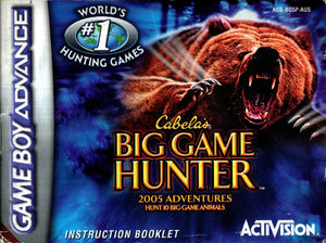 Manual - Cabela’s Big Game Hunter 2005 Adventures - GBA - Super Retro