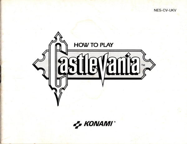 Manual - Castlevania - NES - Super Retro