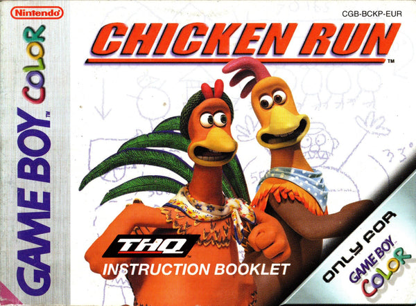 Manual - Chicken Run - Game Boy Color - Super Retro