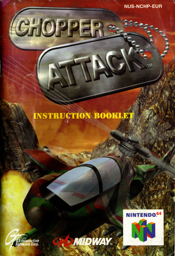 Manual - Chopper Attack - N64 - Super Retro