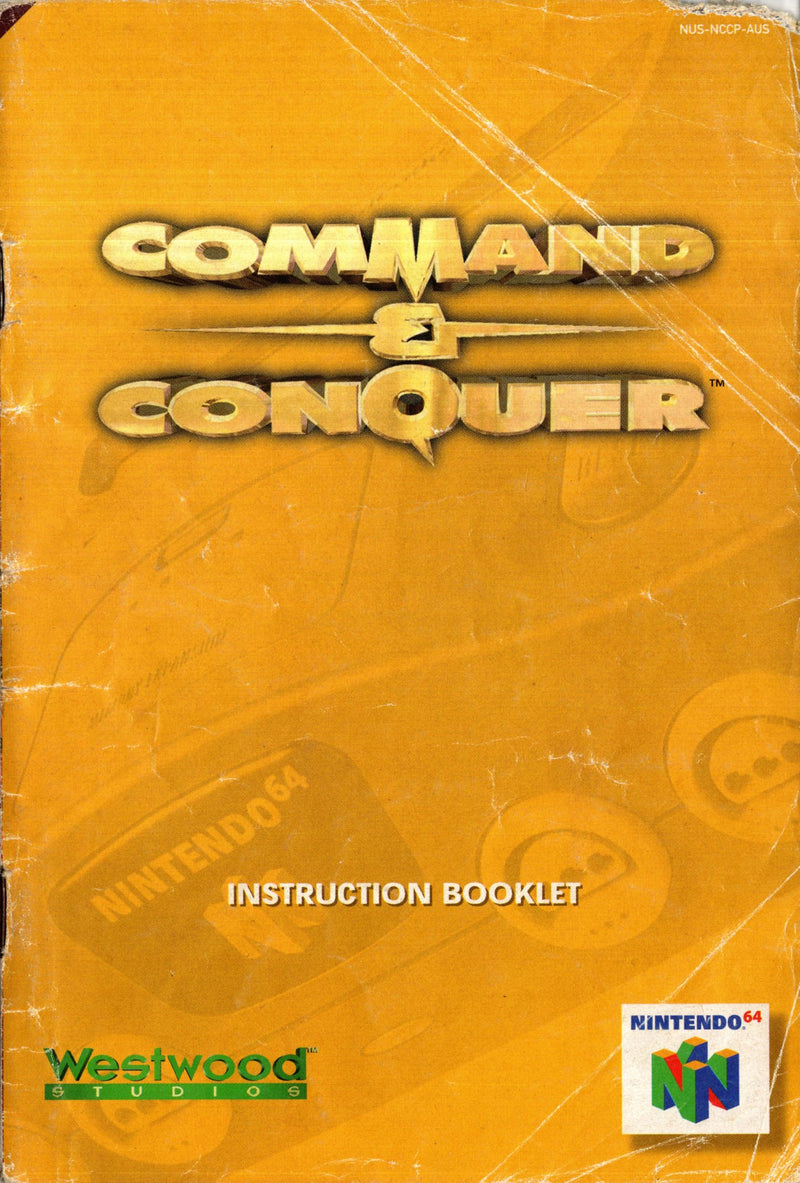 Manual - Command & Conquer - N64 - Super Retro