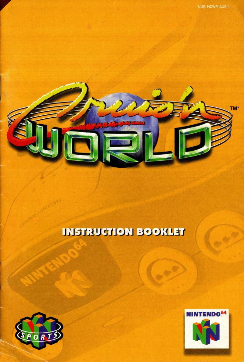 Manual - Cruis'n World - N64 - Super Retro