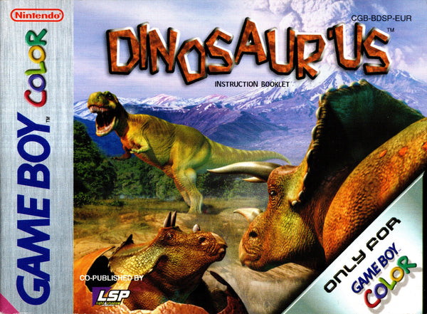 Manual - Dinosaur'us - Game Boy Color - Super Retro