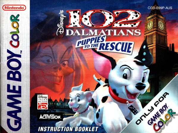 Manual - Disney's 102 Dalmatians: Puppies to the Rescue - Game Boy Color - Super Retro