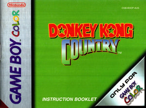 Manual - Donkey Kong Country - Game Boy Color - Super Retro