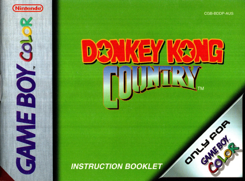 Manual - Donkey Kong Country - Game Boy Color - Super Retro