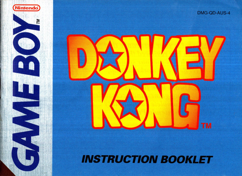 Manual - Donkey Kong - Game Boy - Super Retro