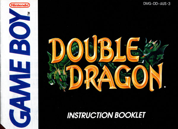 Manual - Double Dragon - Game Boy - Super Retro