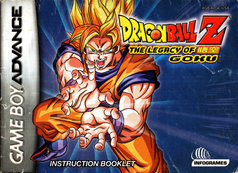 Manual - Dragon Ball Z: The Legacy of Goku - GBA - Super Retro