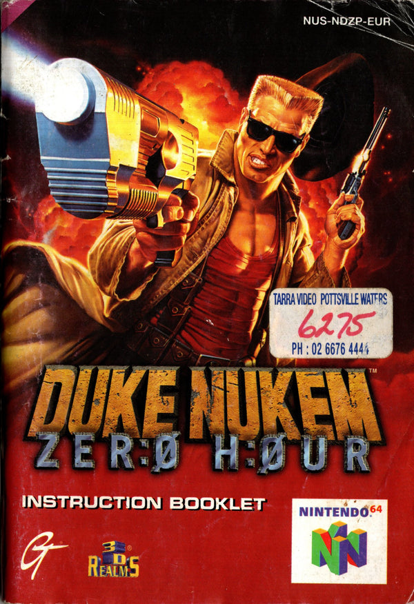 Manual - Duke Nukem Zero Hour - N64 - Super Retro