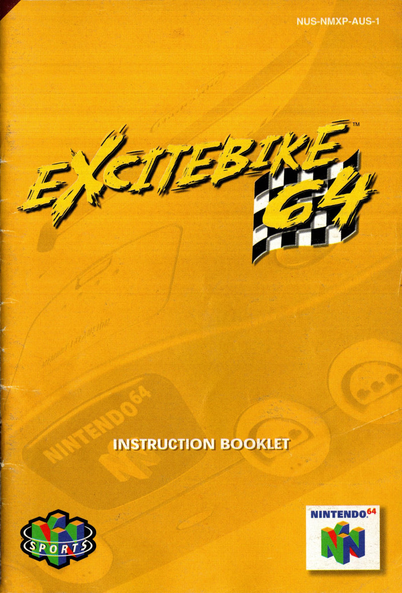 Manual - Excitebike - N64 - Super Retro