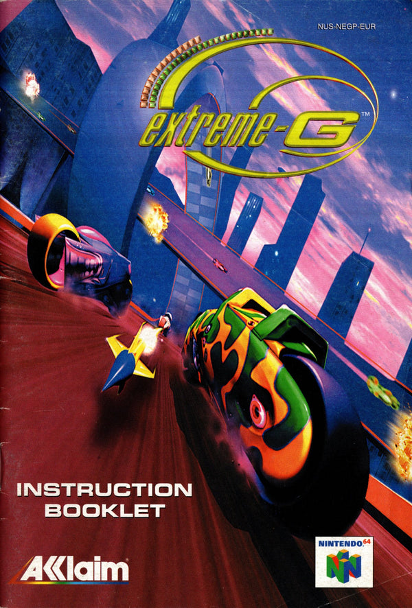 Manual - Extreme - G - N64 - Super Retro