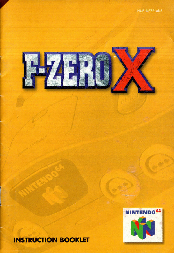 Manual - F - Zero X - N64 - Super Retro