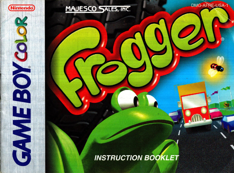 Frogger Gameboy Color Game Manual - Frogger - Game Boy Color - Super Retro - Manuals