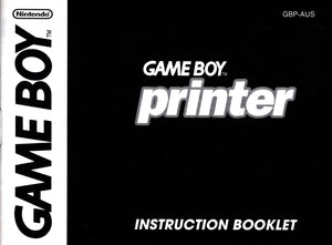 Manual - Game Boy Printer - Super Retro