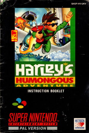 Manual - Harley's Humongous Adventure - SNES - Super Retro