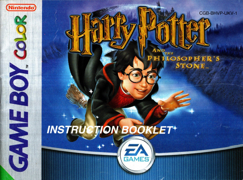 Manual - Harry Potter and the Philosopher's Stone - Game Boy Color - Super Retro