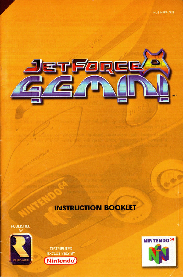 Manual - Jet Force Gemini - N64 - Super Retro