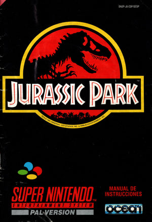 Manual - Jurassic Park - SNES - Super Retro