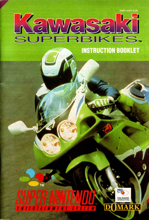 Manual - Kawasaki Superbikes - SNES - Super Retro