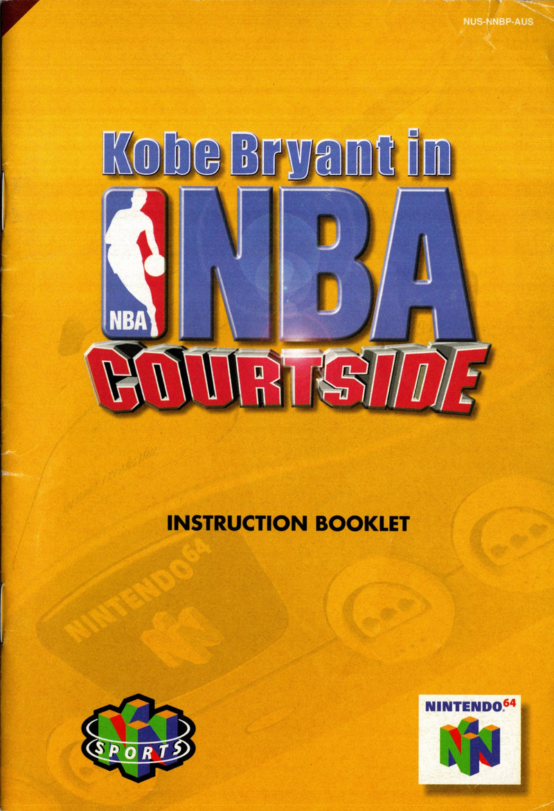 Manual - Kobe Bryant in NBA Courtside - N64 - Super Retro