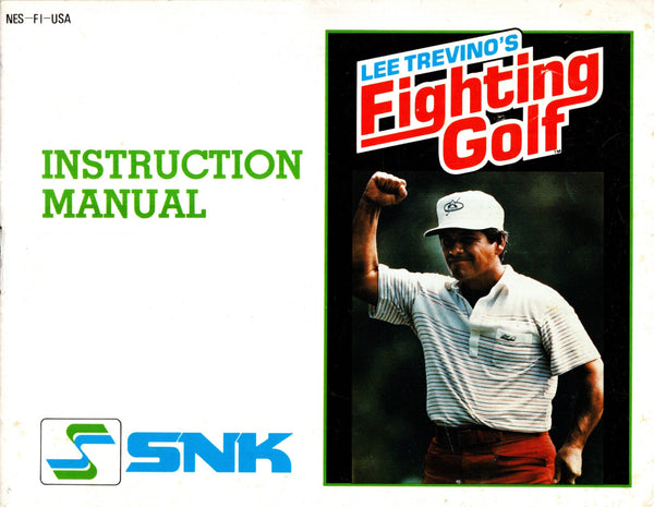 Manual - Lee Trevino’s Fighting Golf - NES - Super Retro