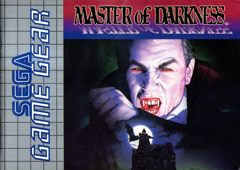 Manual - Master of Darkness - Game Gear - Super Retro