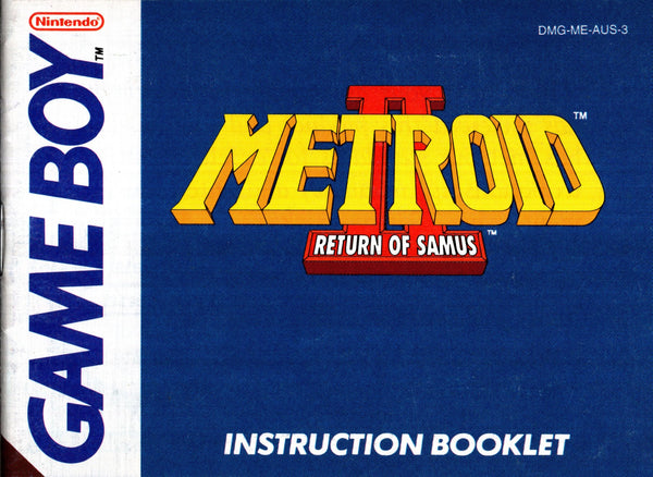 Manual - Metroid II: Return of Samus - Super Retro