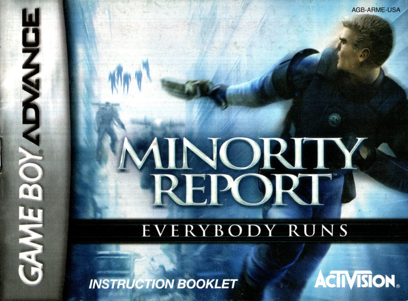 Manual - Minority Report - GBA - Super Retro