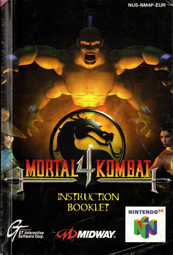 Manual - Mortal Kombat 4 - N64 - Super Retro