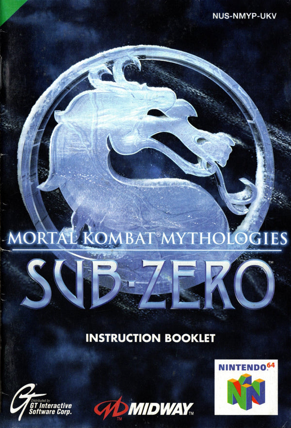 Manual - Mortal Kombat Mythologies: Sub - Zero - N64 - Super Retro