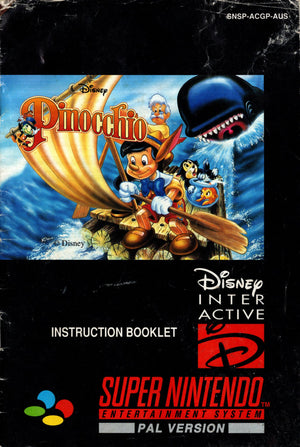 Manual - Pinocchio - SNES - Super Retro