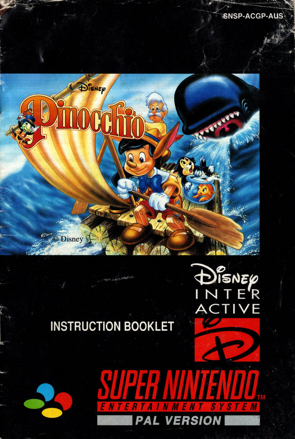 Manual - Pinocchio - SNES - Super Retro