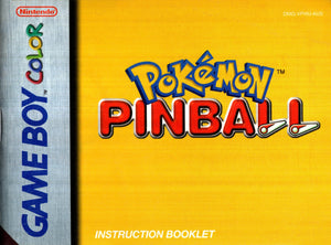 Manual - Pokemon Pinball - Super Retro