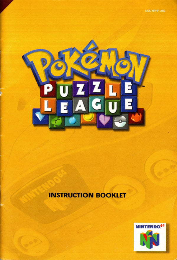 Manual - Pokemon Puzzle League - N64 - Super Retro