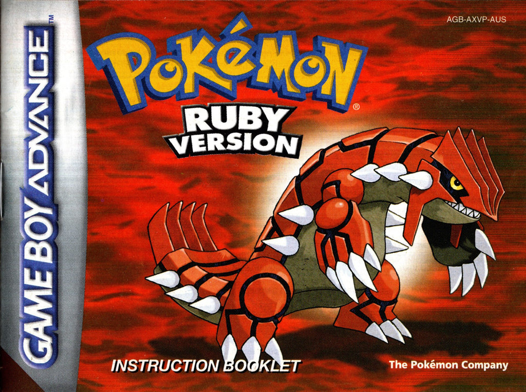Manual - Pokemon Ruby - GBA - Super Retro - Manuals