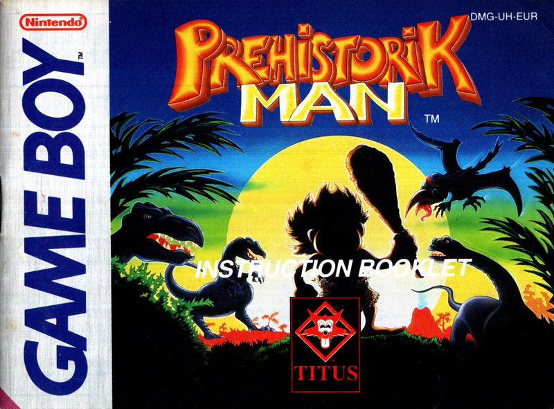 Manual - Prehistorik Man - Game Boy - Super Retro