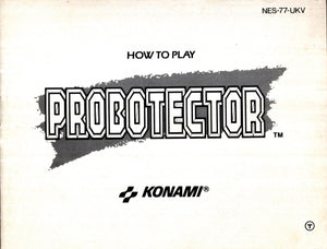 Manual - Probotector - NES - Super Retro