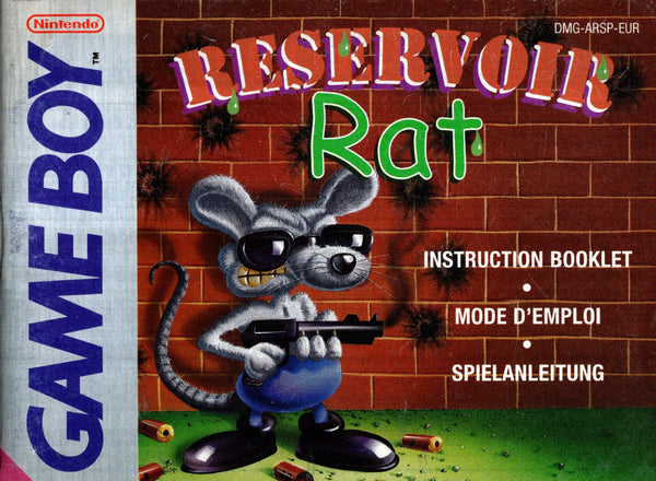 Manual - Reservoir Rat - Game Boy - Super Retro