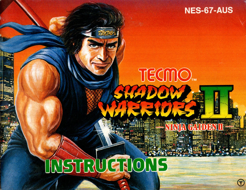 Manual - Shadow Warriors II: Ninja Gaiden II - Super Retro