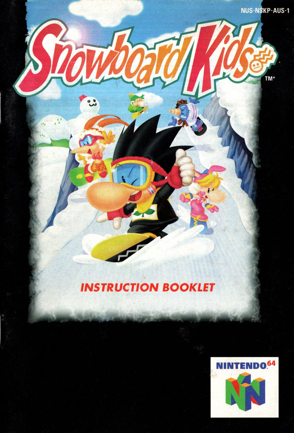 Manual - Snowboard Kids - N64 - Super Retro