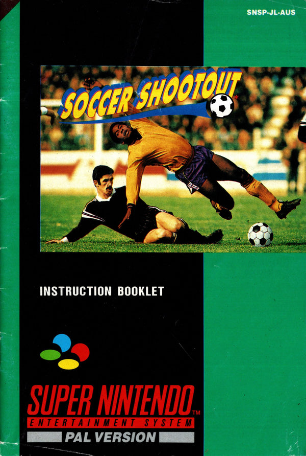 Manual - Soccer Shootout - SNES - Super Retro