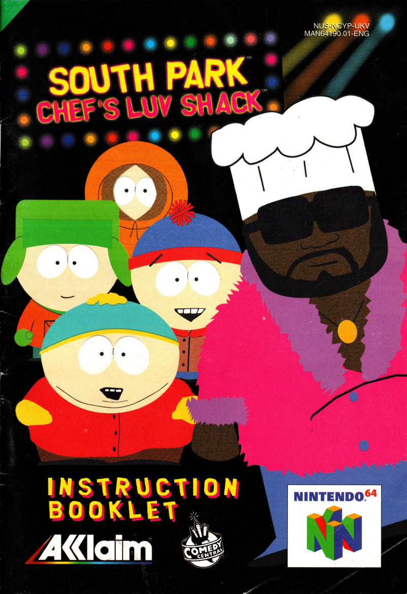 Manual - South Park: Chef's Luv Shack - N64 - Super Retro